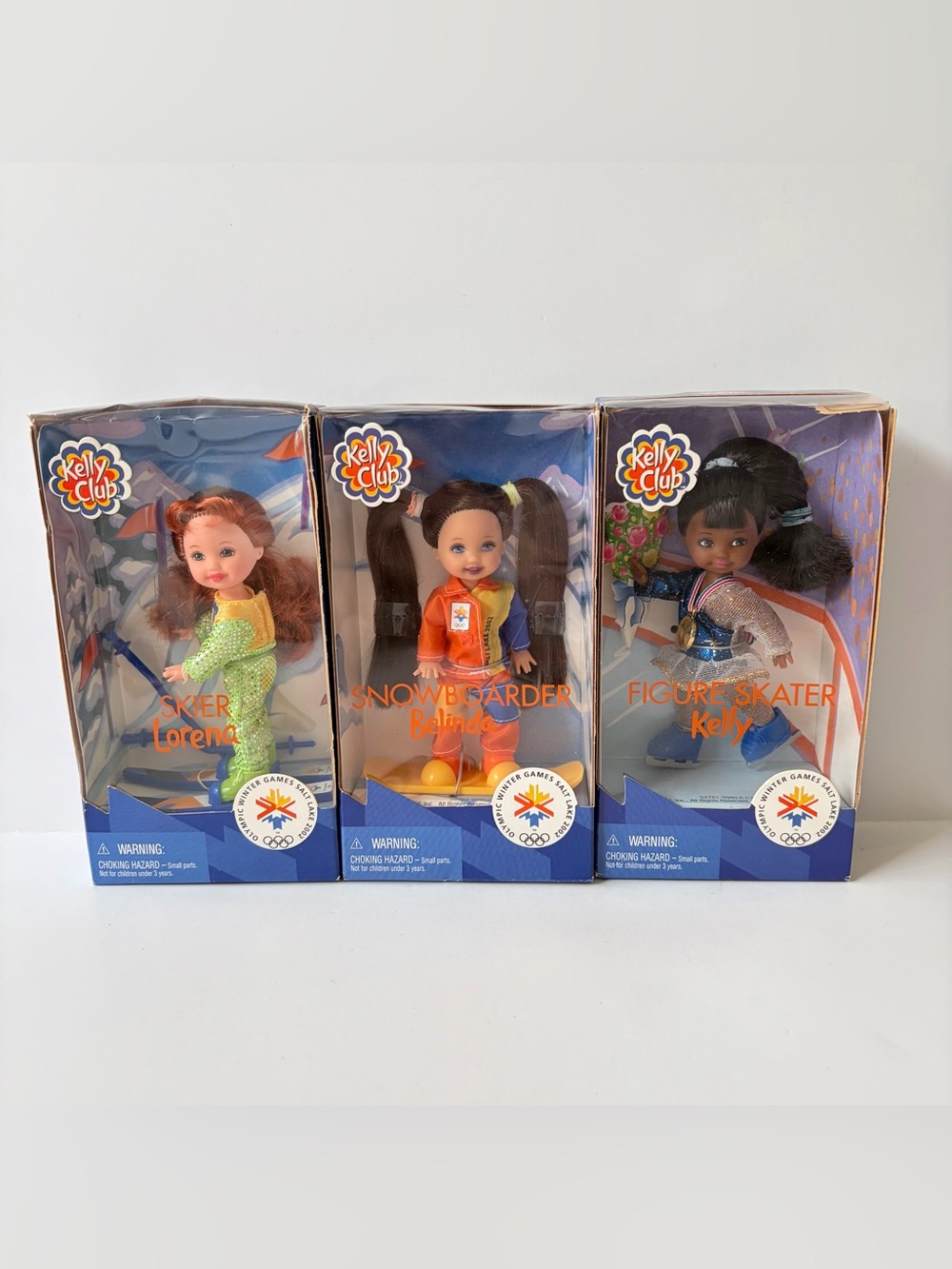 NIB Kelly Club Olympic Winter Games Salt Lake City 2002 Dolls - lot of 3